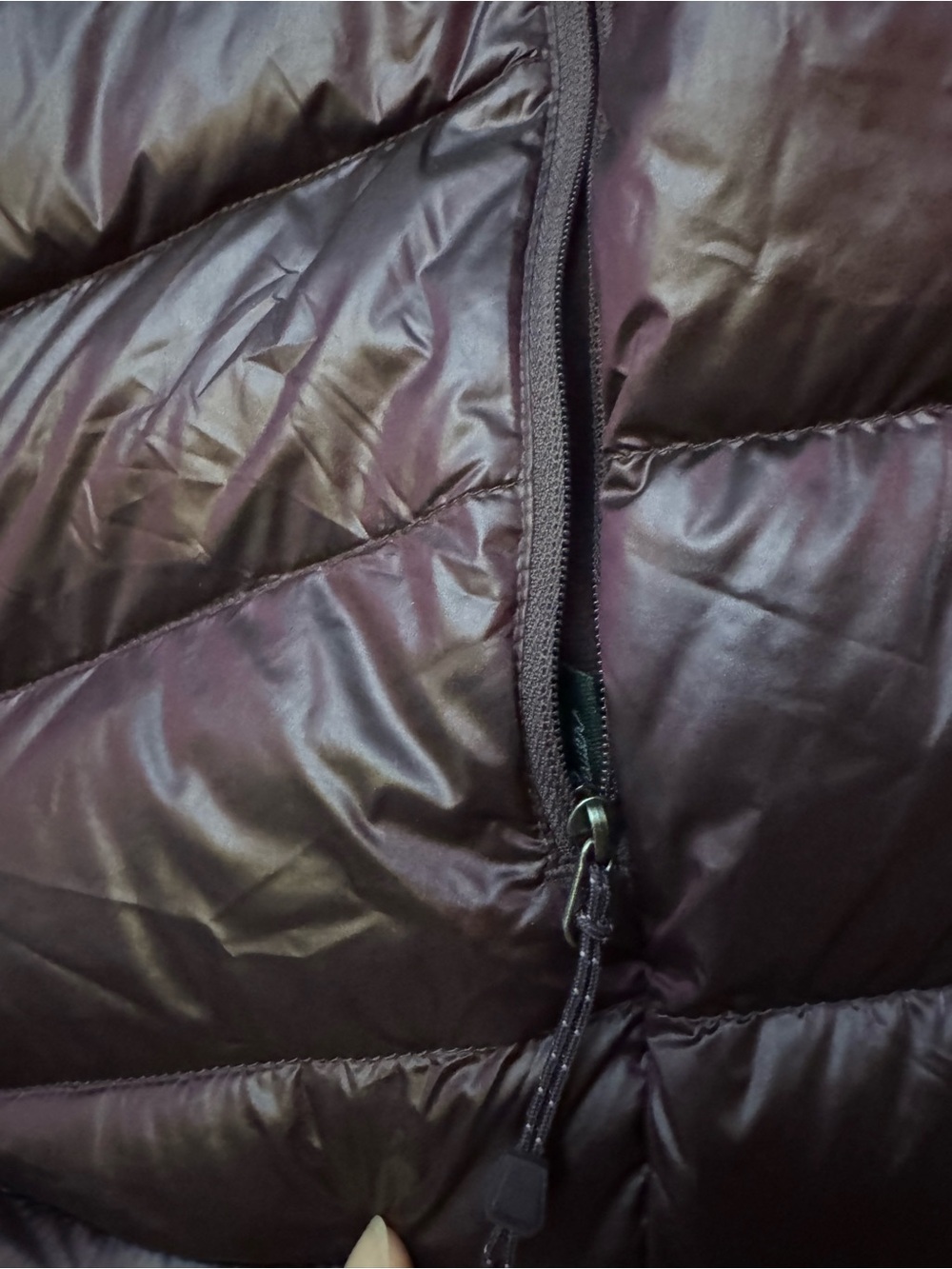 Eddie Bauer Packable Down Puffer Jacket - Plum Shine XL - Picture 5 of 8